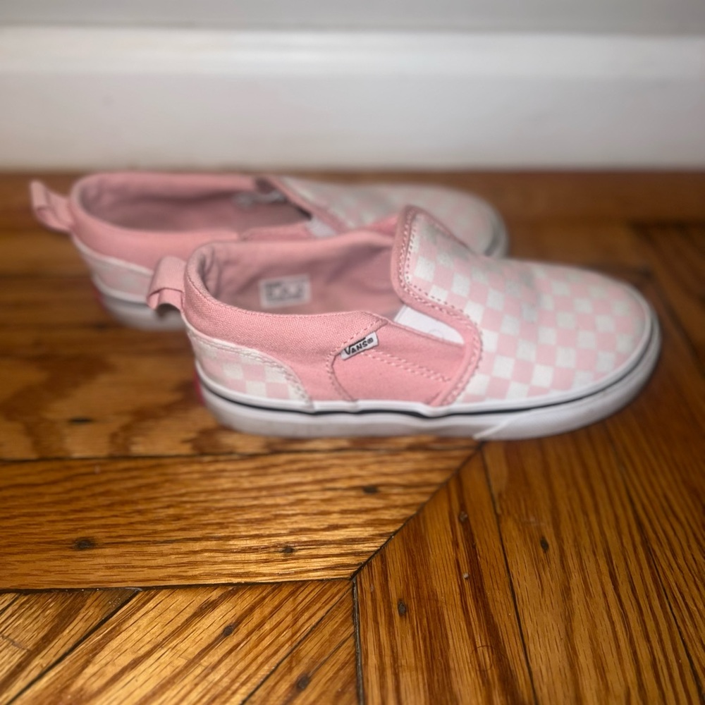 Pink and White checkered Vans!